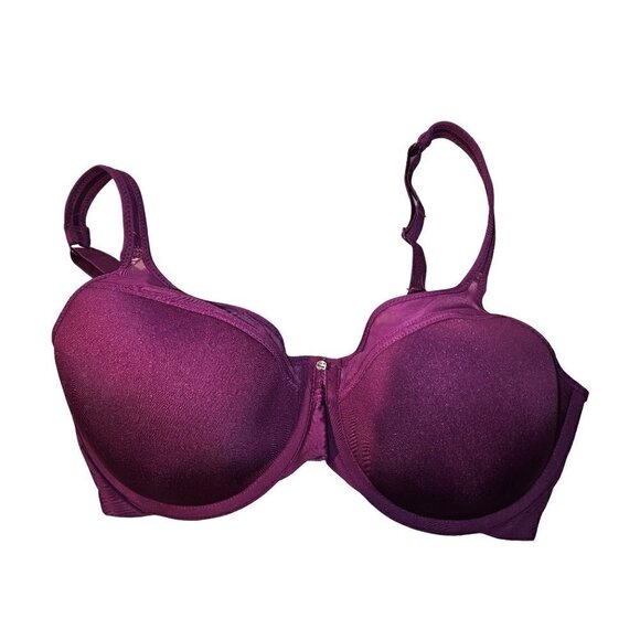 Bali Balconette Bra 36D Underwire One Smooth U Convertible Style 3439 Purple NEW - Picture 4 of 11